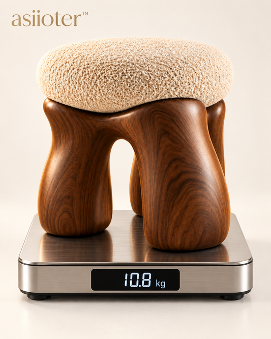 Veyra Sculptural Walnut Dining Chair