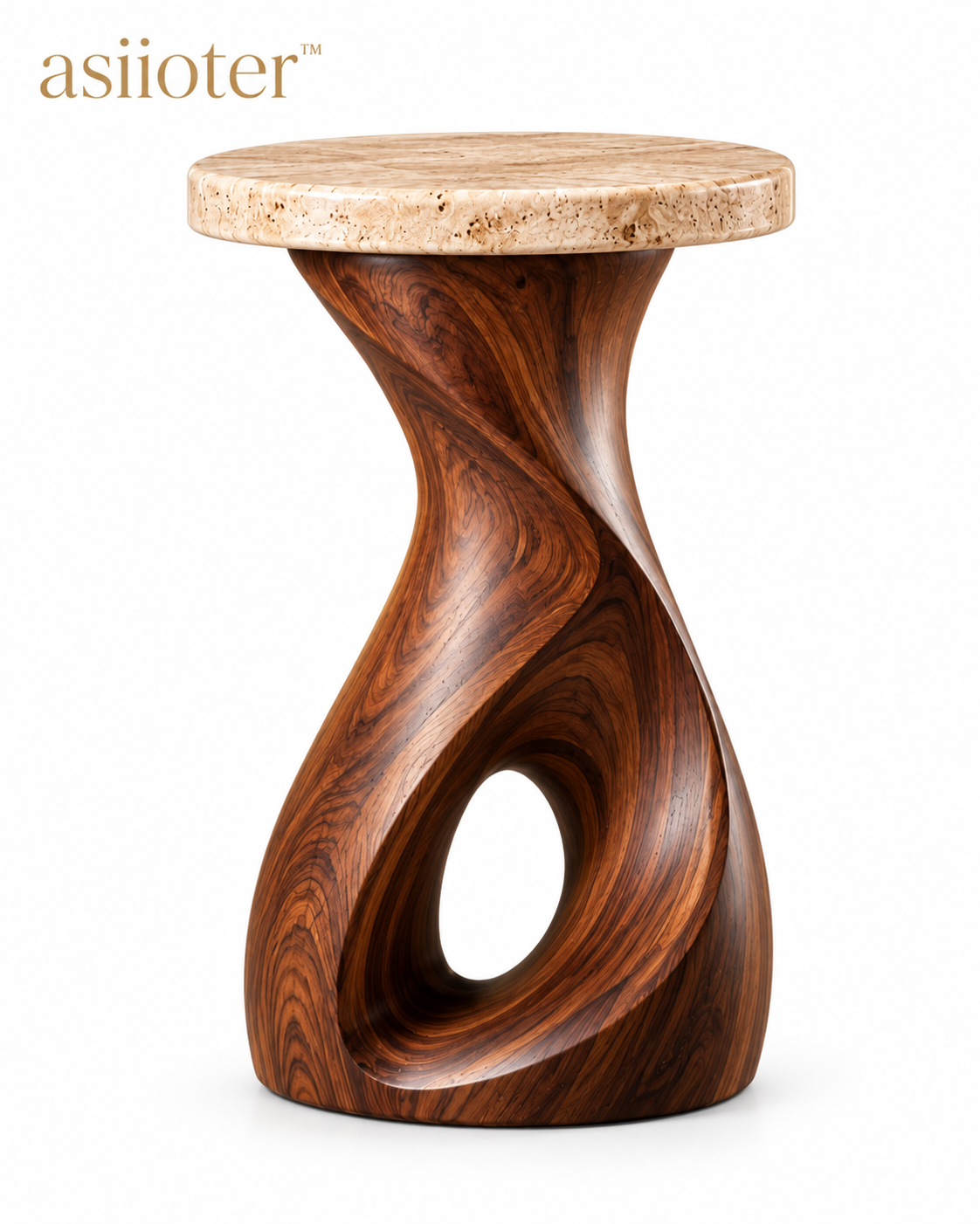 asiioter™ Noura Organic Sculptural Side Table