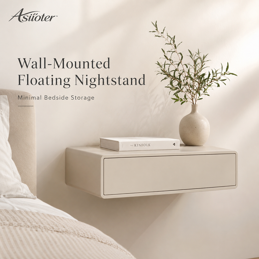 𝒂𝒔𝒊𝒊𝒐𝒕𝒆𝒓™ Wall-Mounted Floating Nightstand