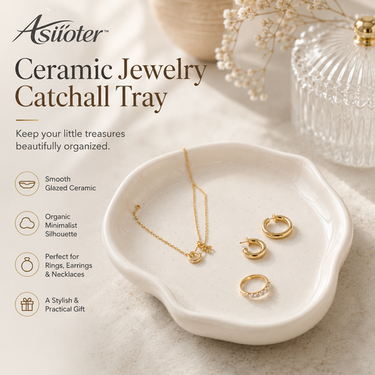𝒂𝒔𝒊𝒊𝒐𝒕𝒆𝒓™ Ceramic Jewelry Catchall Tray