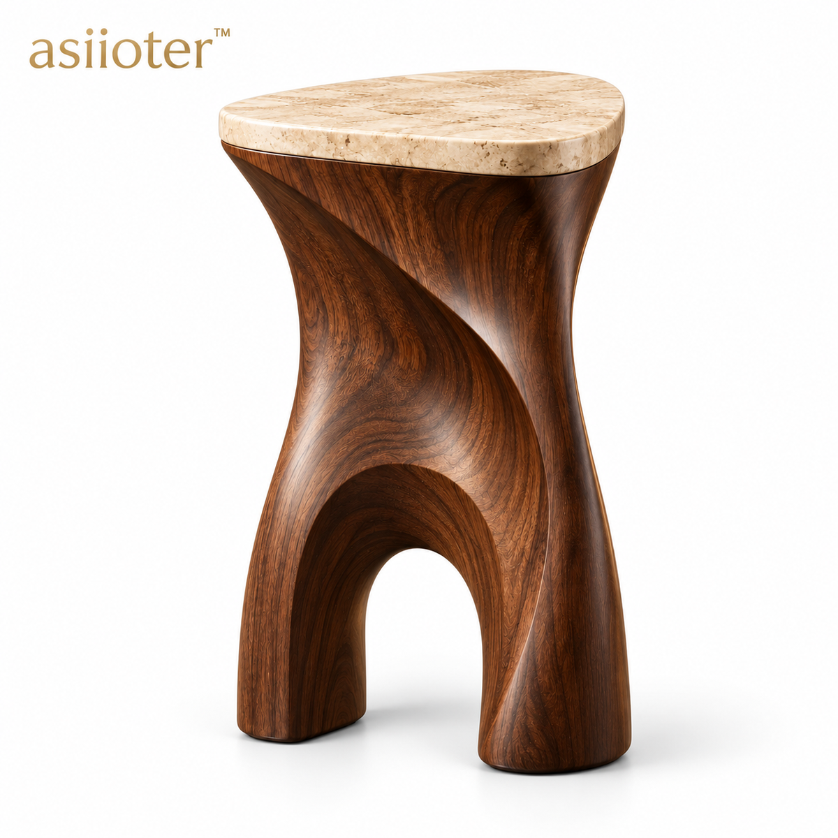 asiioter™ Liora Organic Sculptural Accent Chair